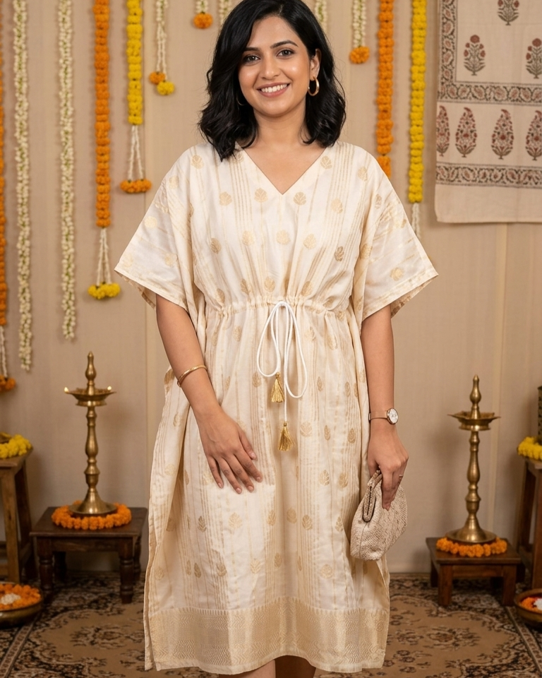 Ethnic Floral Caftan