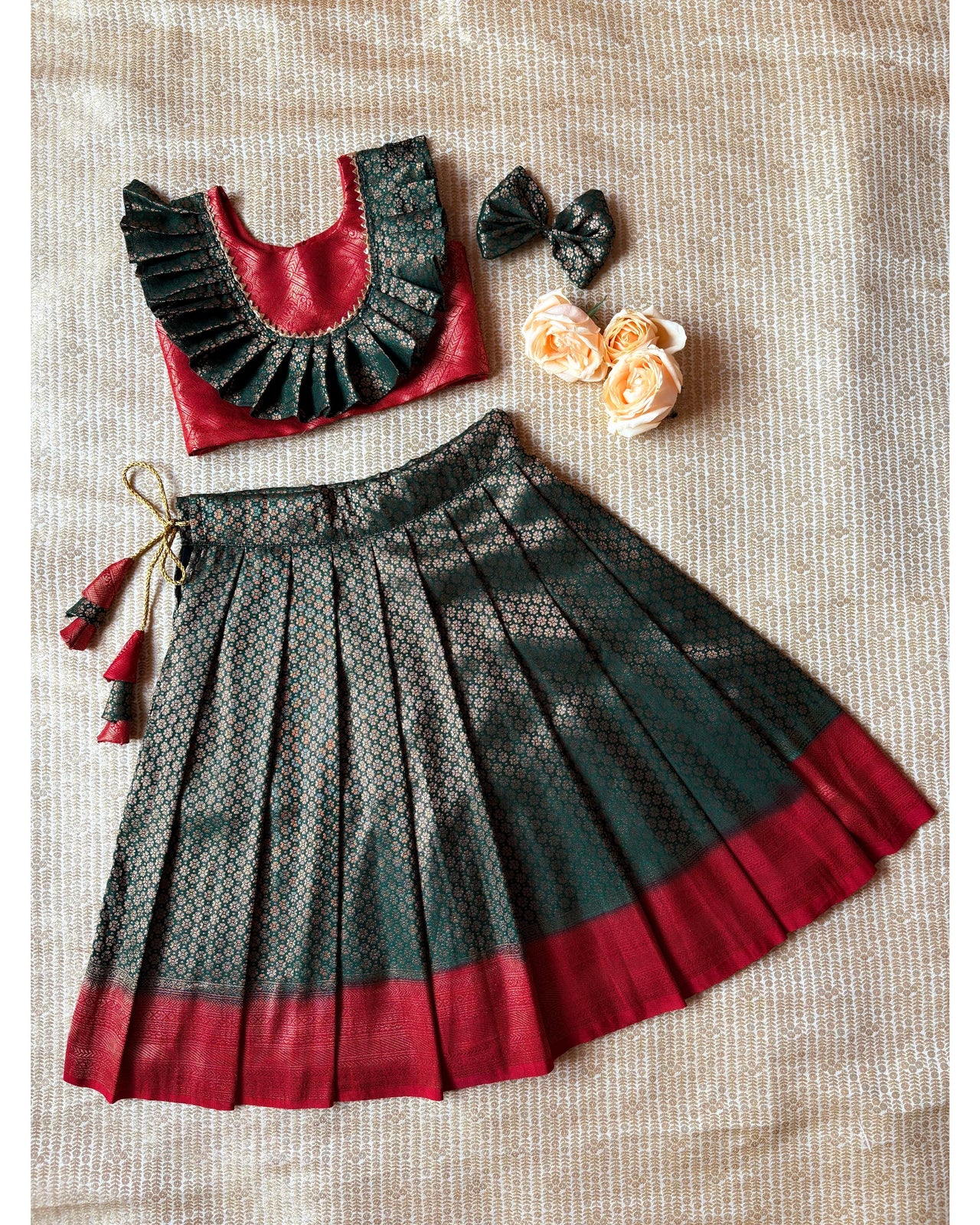 Margazhi Pattu Lehenga Set