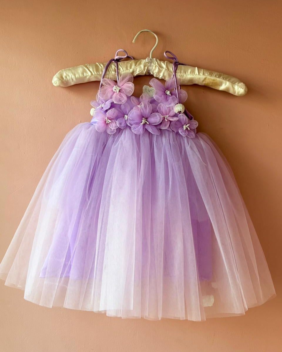 Purple Flower Birthday Dress
