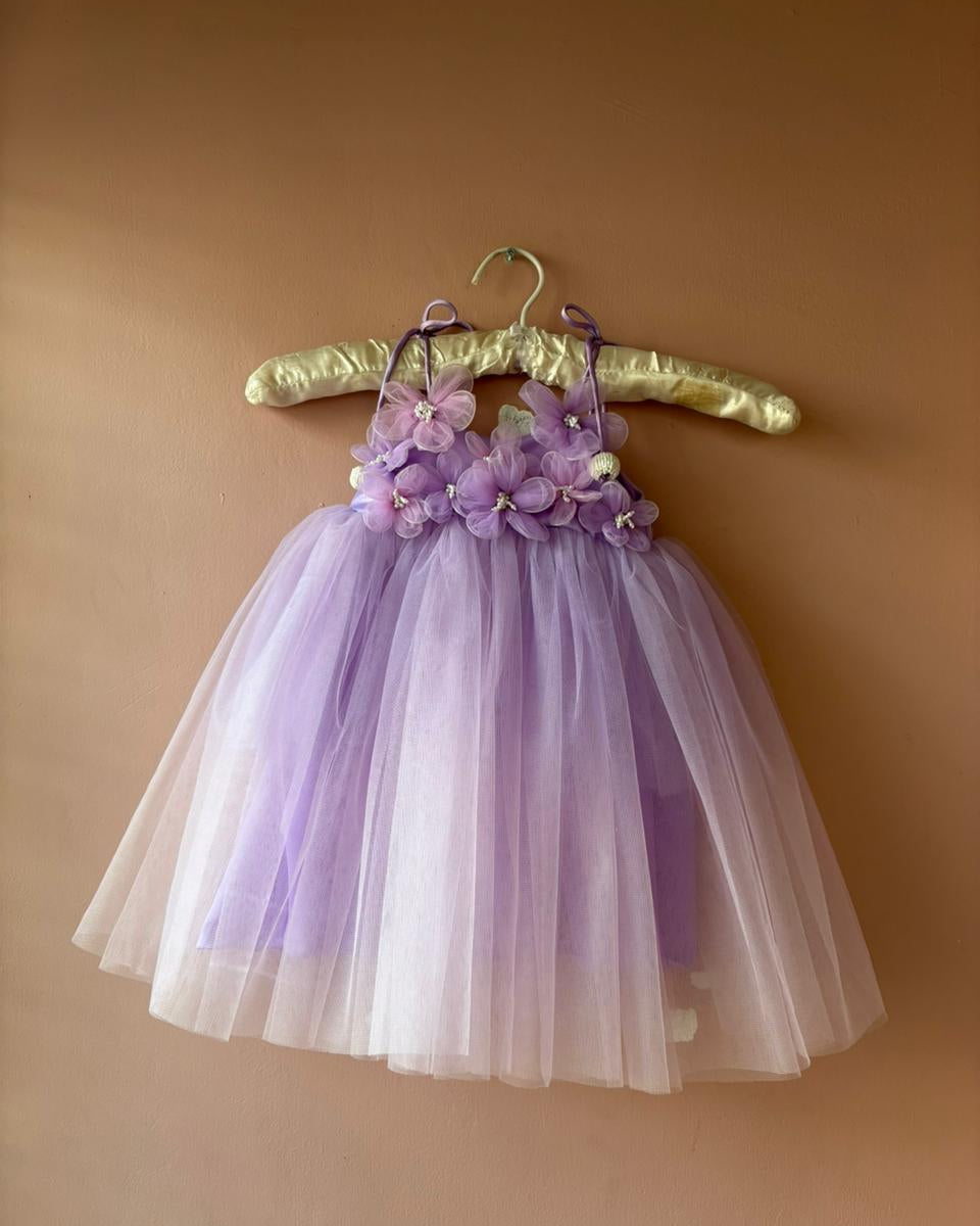 Purple Flower Birthday Dress