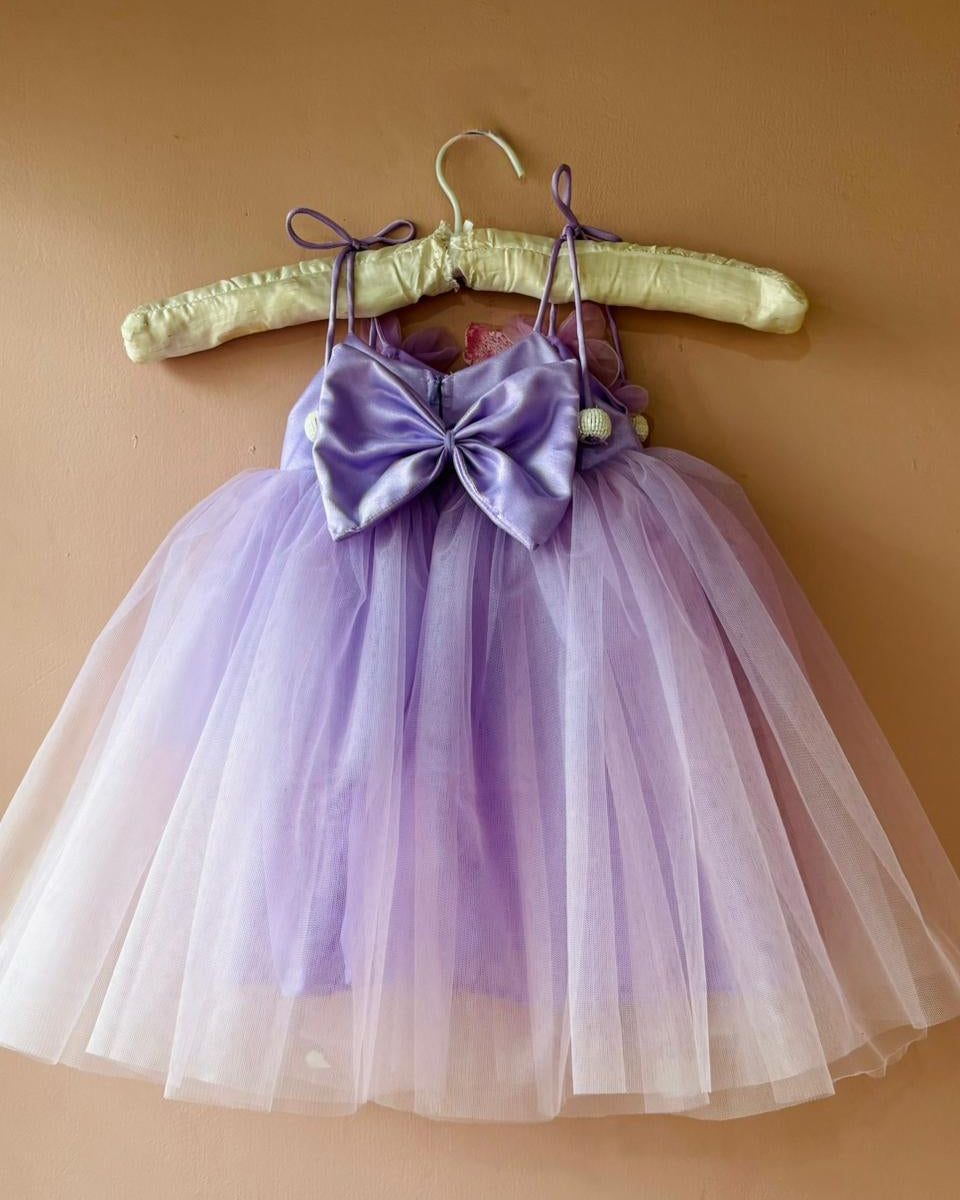 Purple Flower Birthday Dress