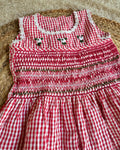 Red Ghingam Kids Dress
