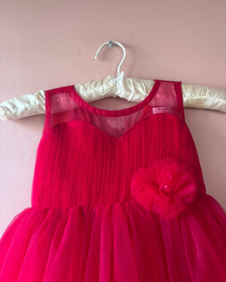 High Low Red Birthday Dress