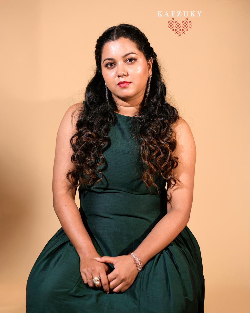 Gathered Side Panel Dress