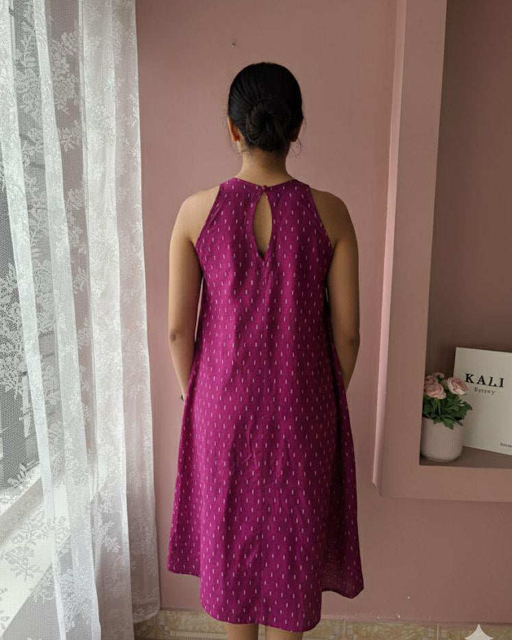 Printed Halter Neck Dress