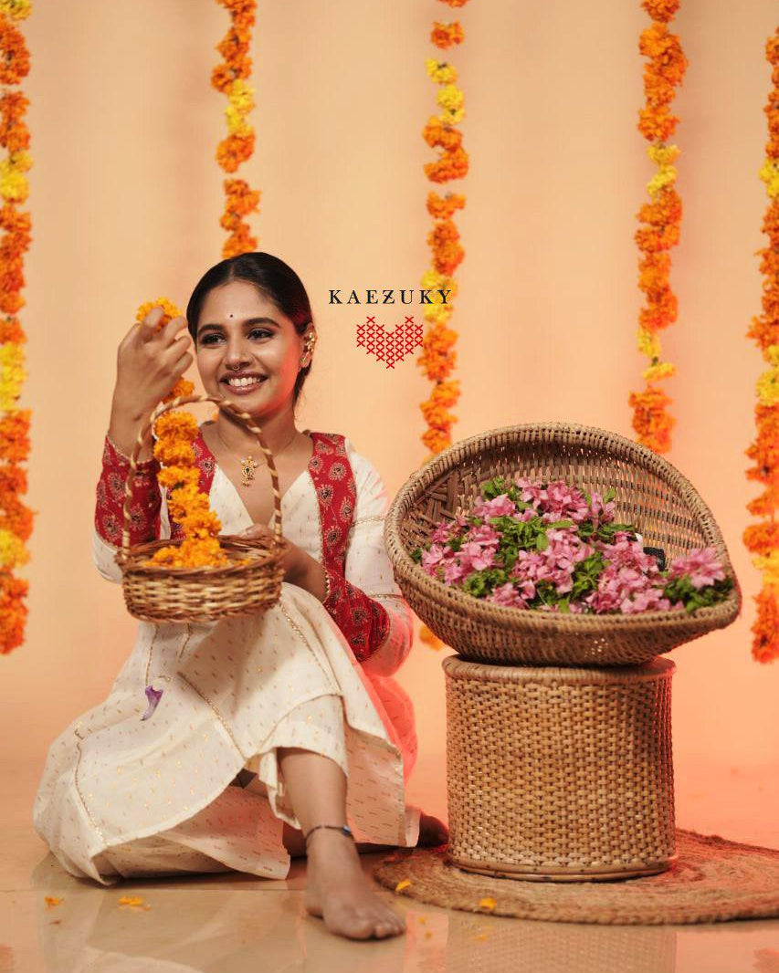 Ajrakh Mix Onam Anarkali