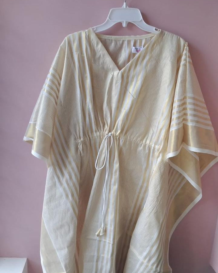Ethnic Striped Caftan