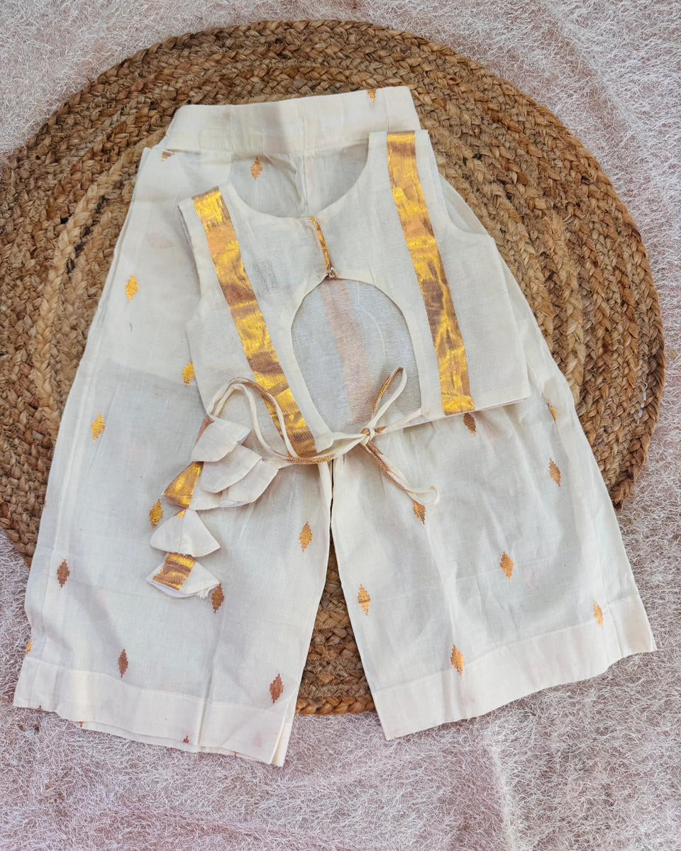 Kid’s Onam Palazzo Set