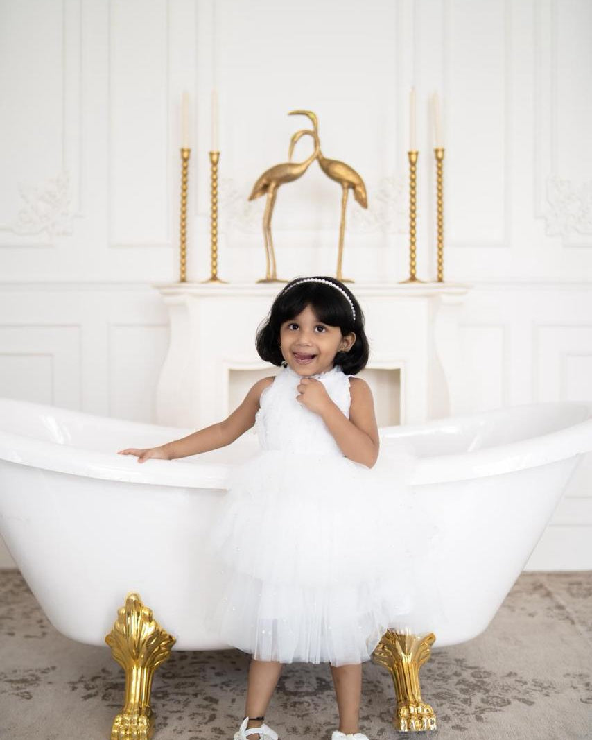 Pure White Birthday Dress