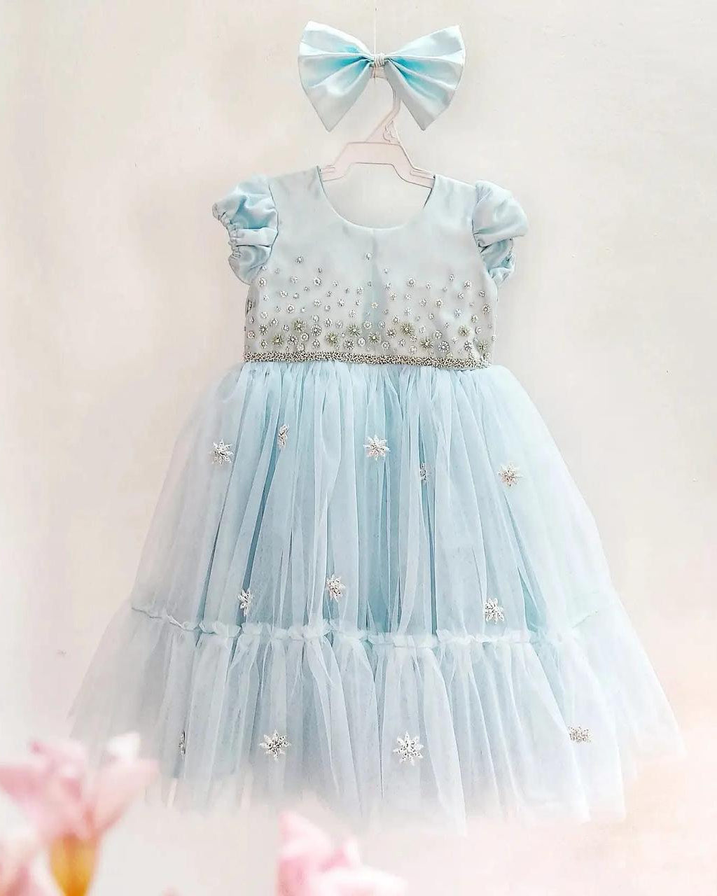 Baby Blue Tulle Birthday Dress