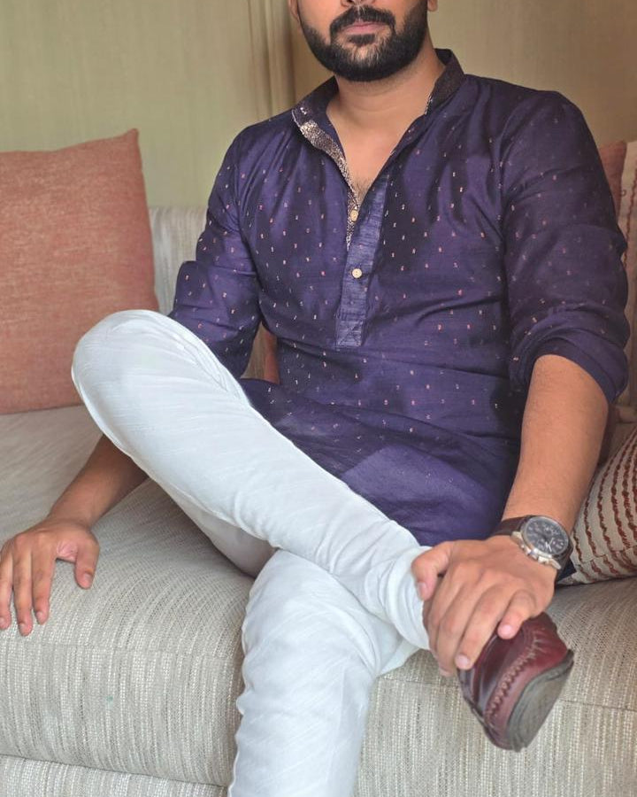 Men's Blue Kurta