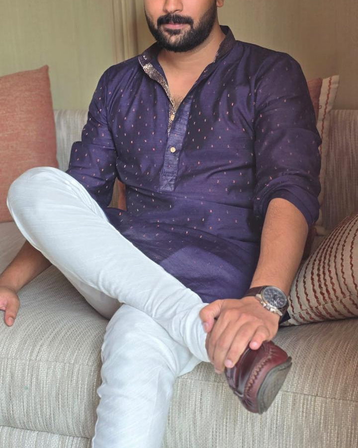 Men's Blue Kurta