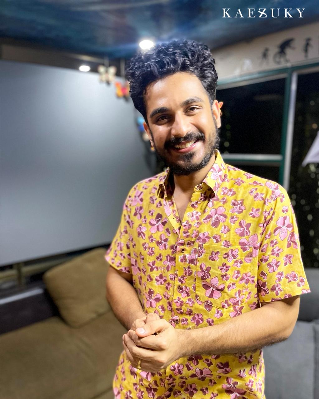 Mustard Yellow Men's Shirt