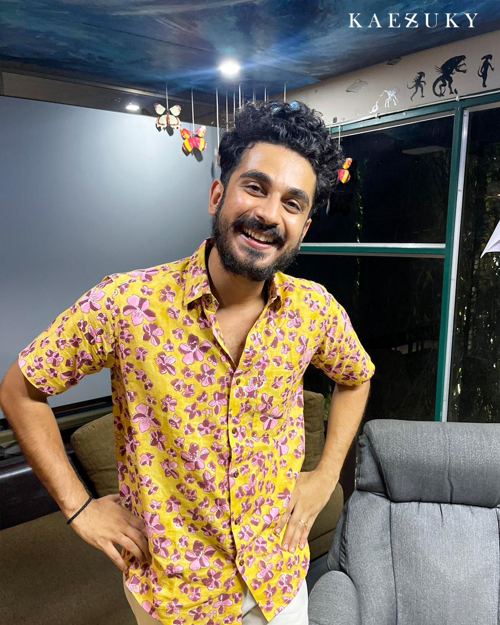 Mustard Yellow Men's Shirt