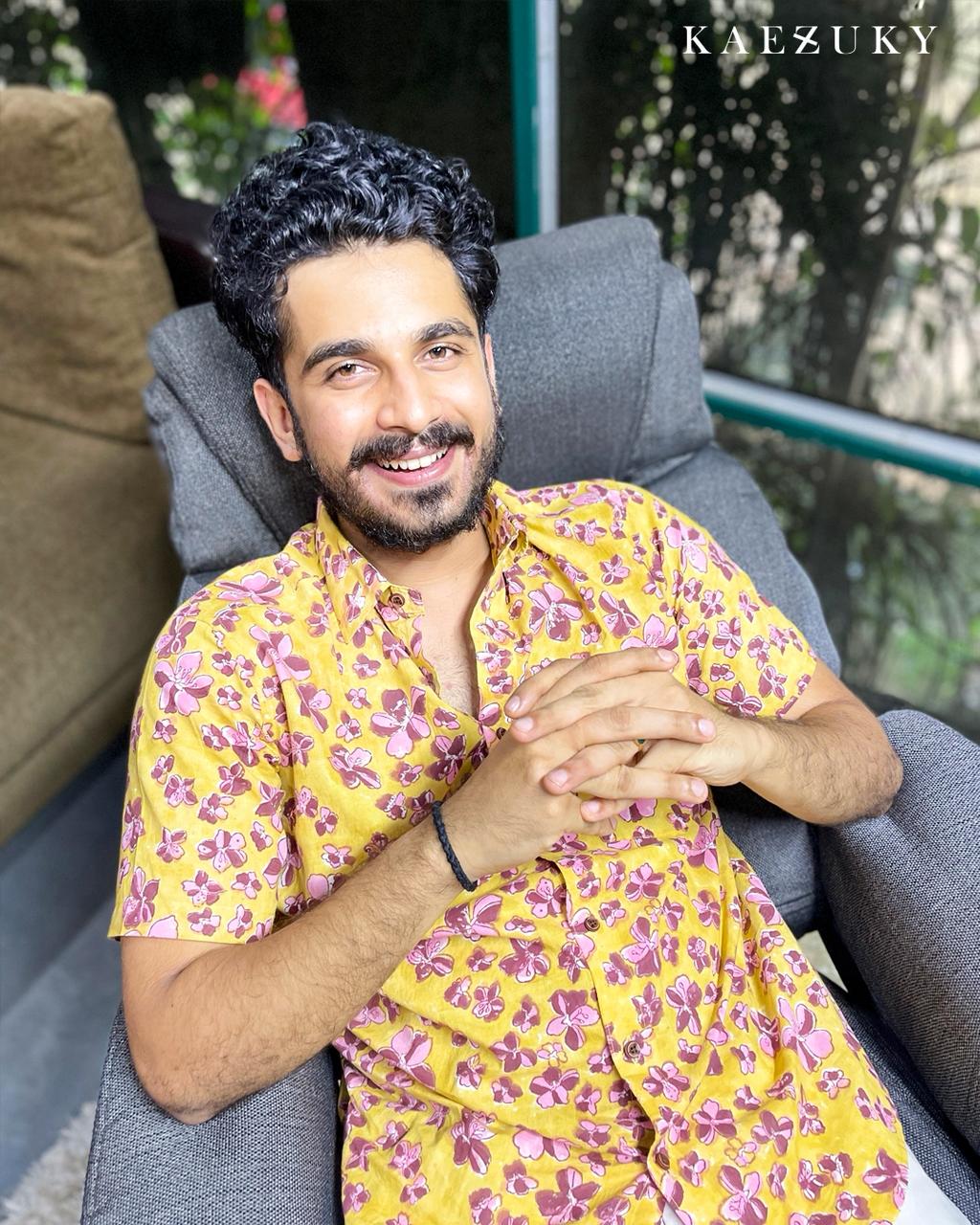Mustard Yellow Men's Shirt
