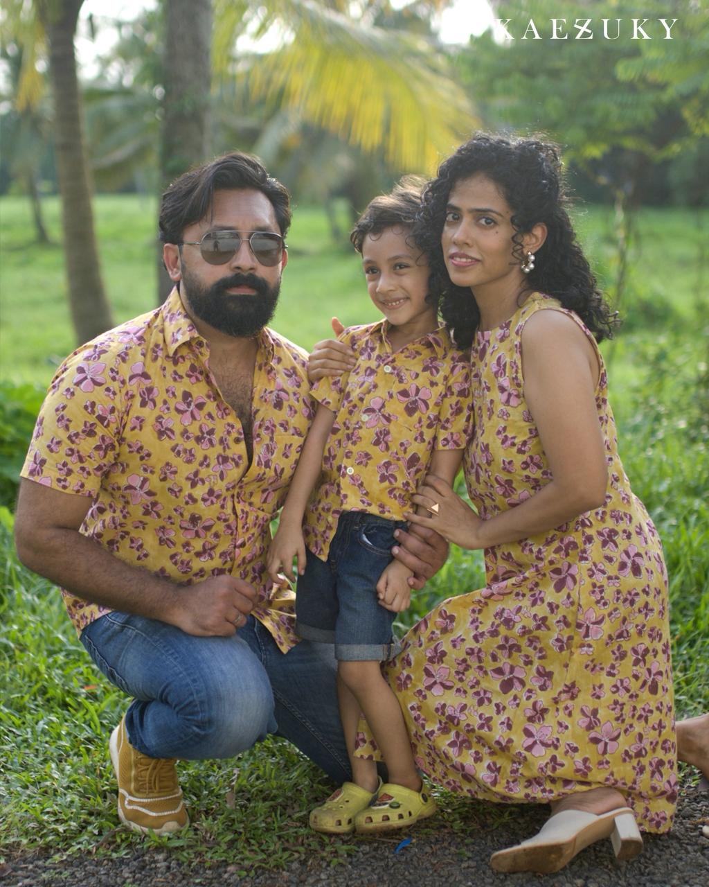 Floral Print Family Twinning Combo