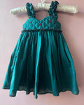 Green Quilted Baby Dress