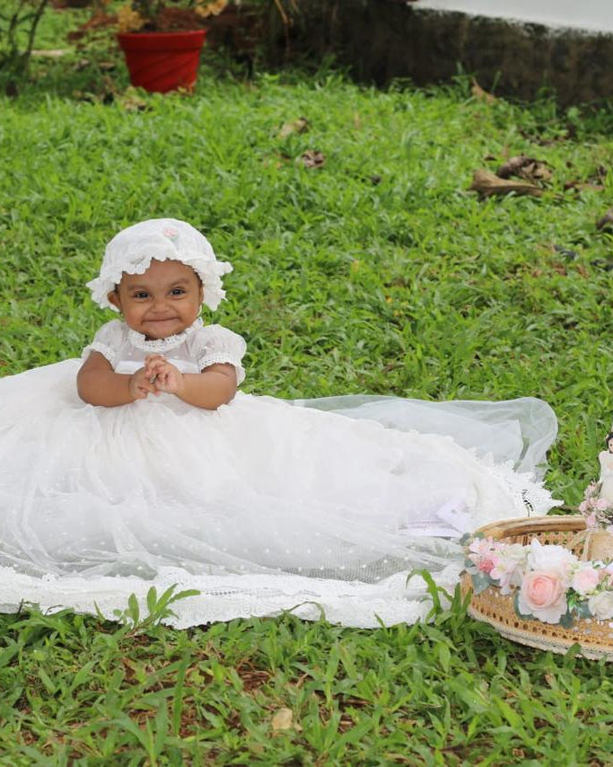 Baby Long Trail Baptism Dress
