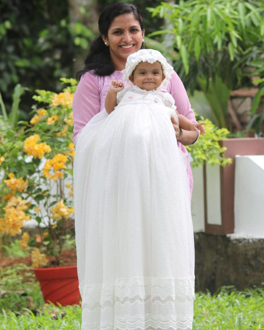 Baby Long Trail Baptism Dress
