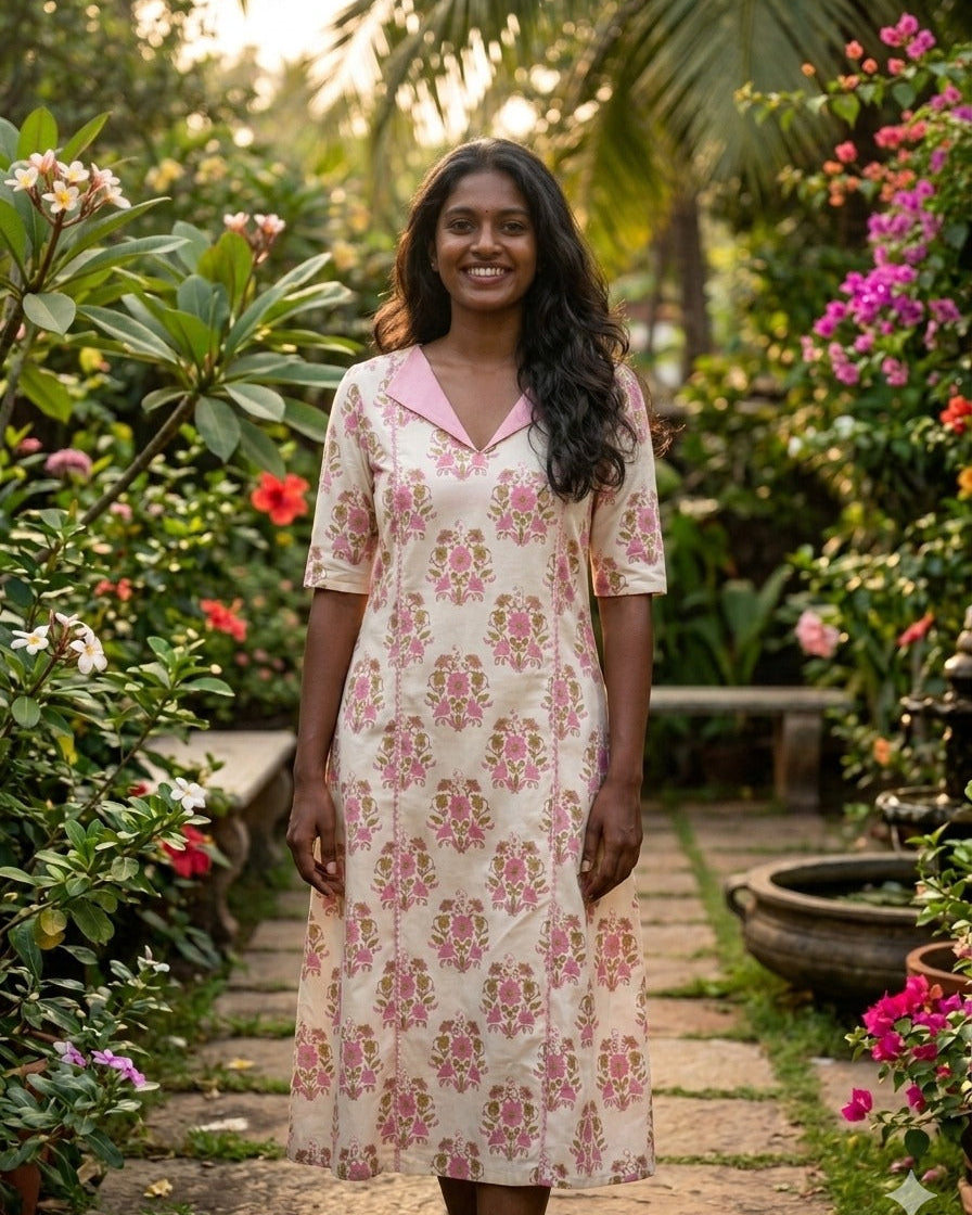 Floral A-line Dress