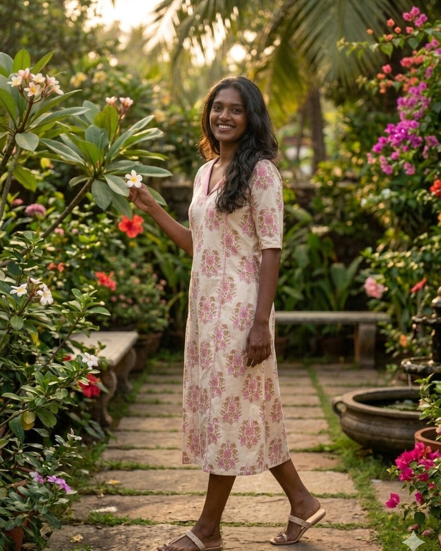 Floral A-line Dress