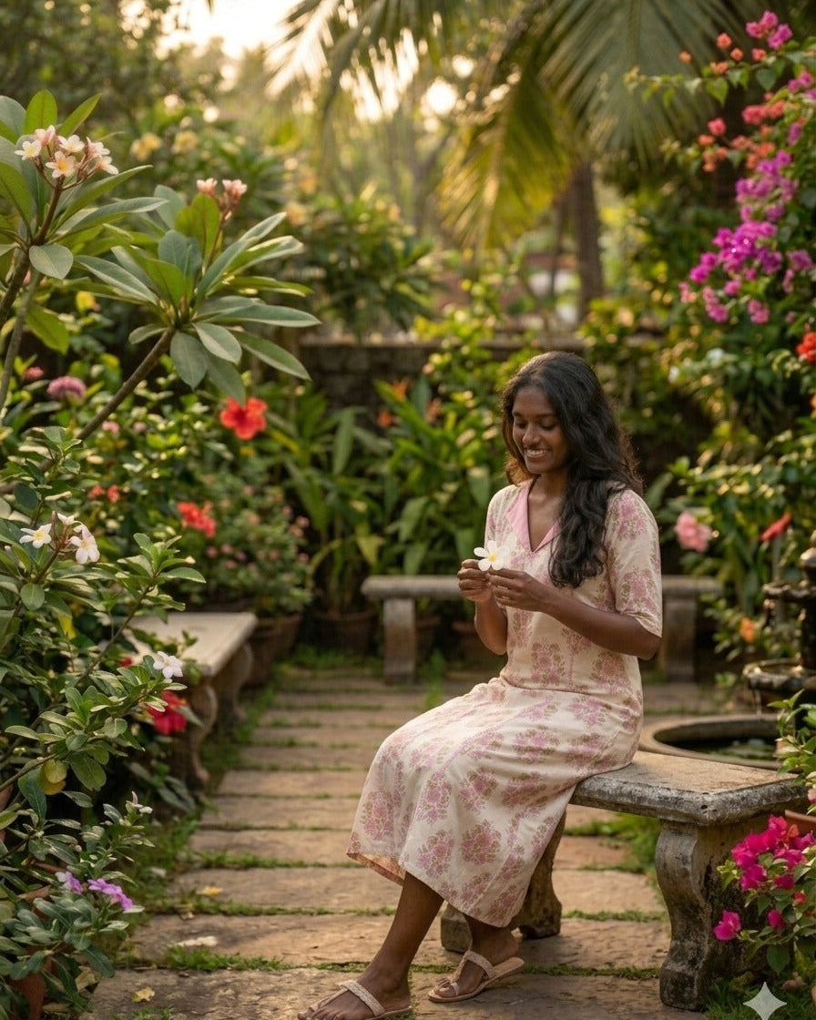 Floral A-line Dress
