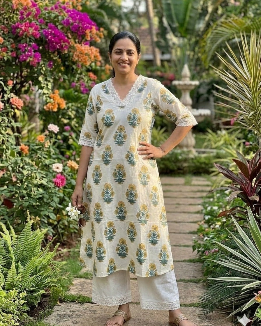 Floral A-line Co-ord Set