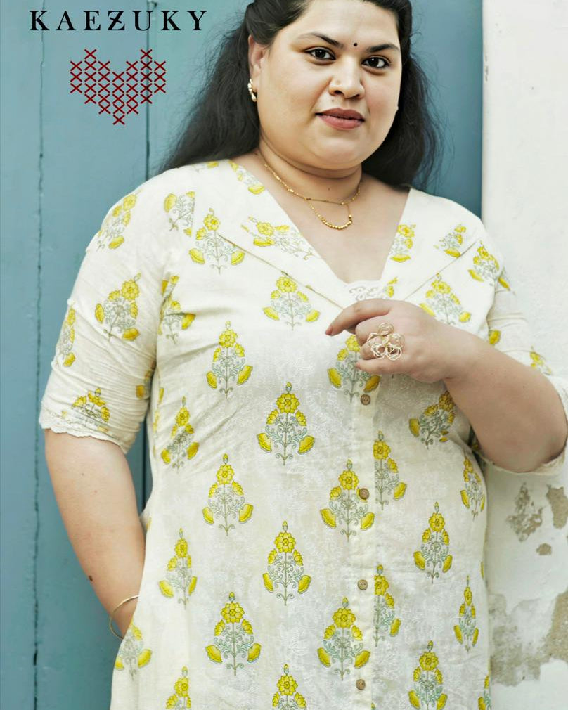 Yellow Floral Casual Dress