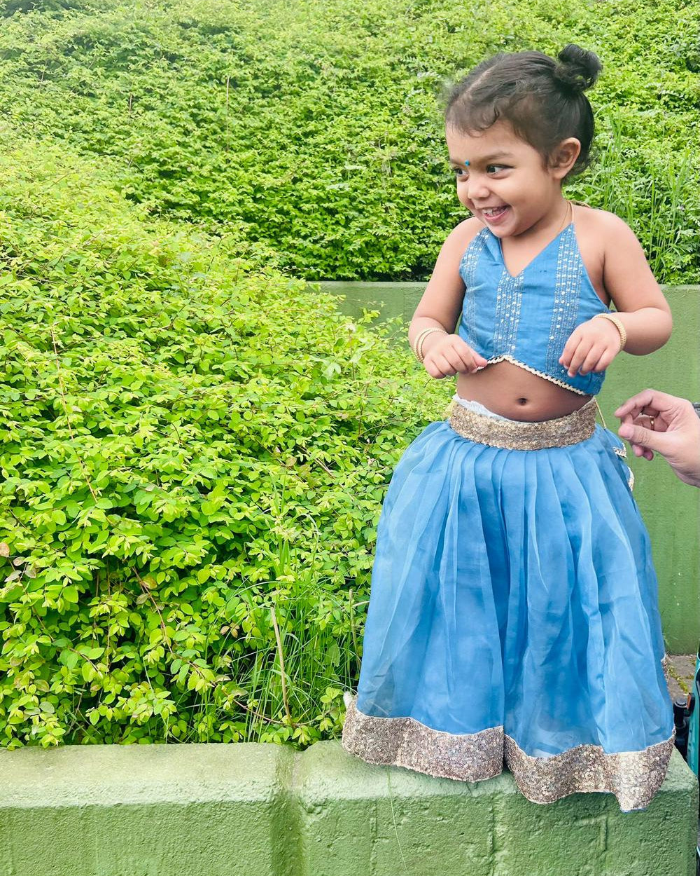 Blue Ethnic Family Twinning