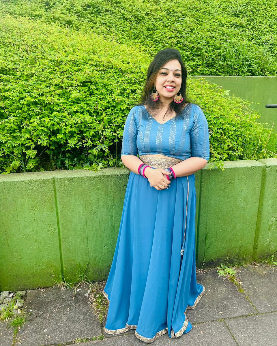 Blue Ethnic Family Twinning