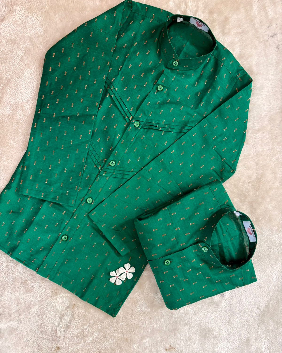 Boy's Green Festive Kurta
