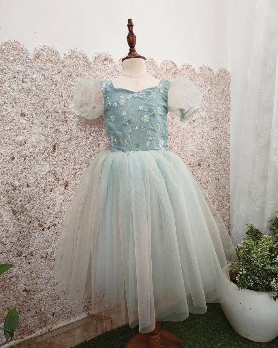 Pastel Green Birthday Dress