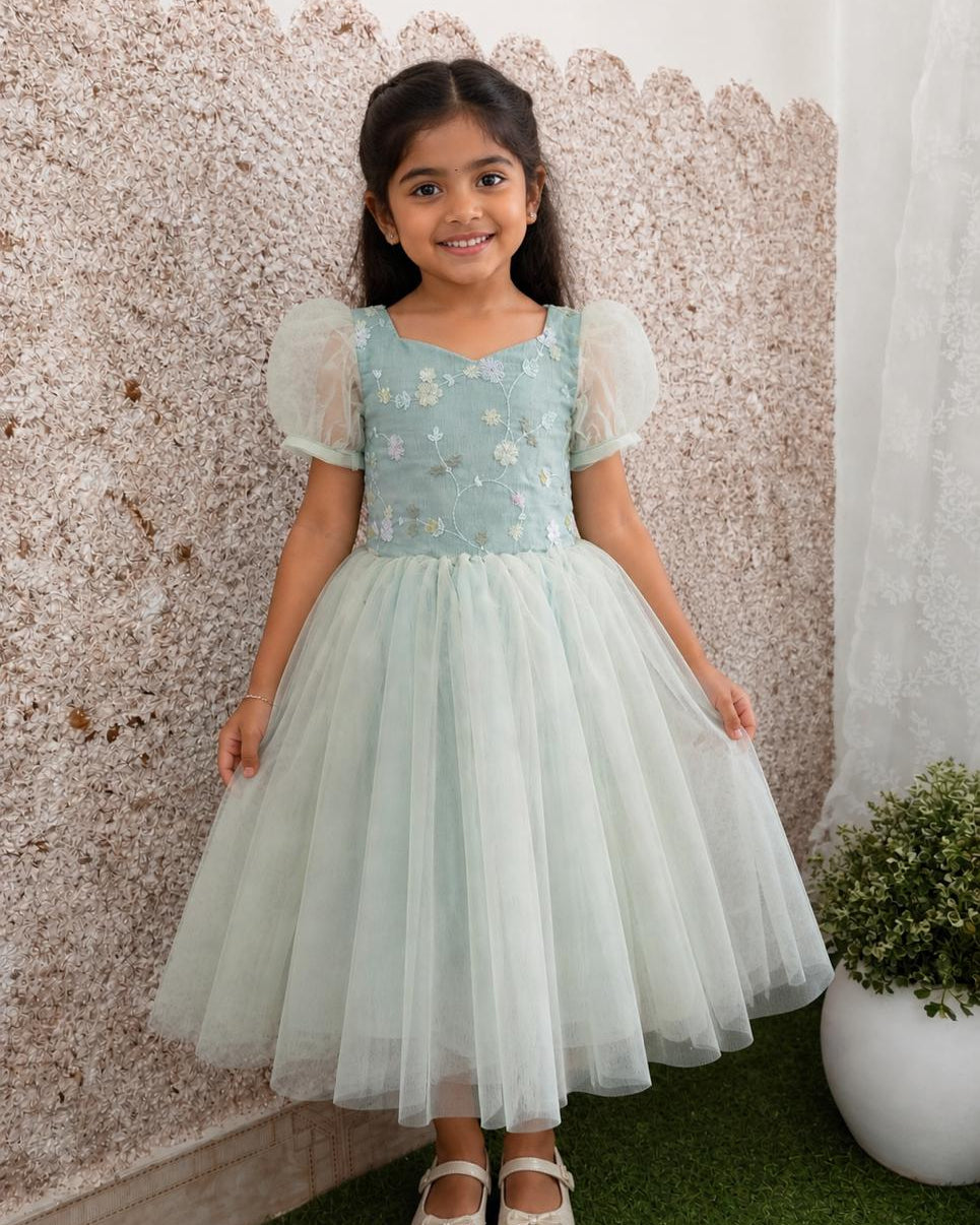 Pastel Green Birthday Dress