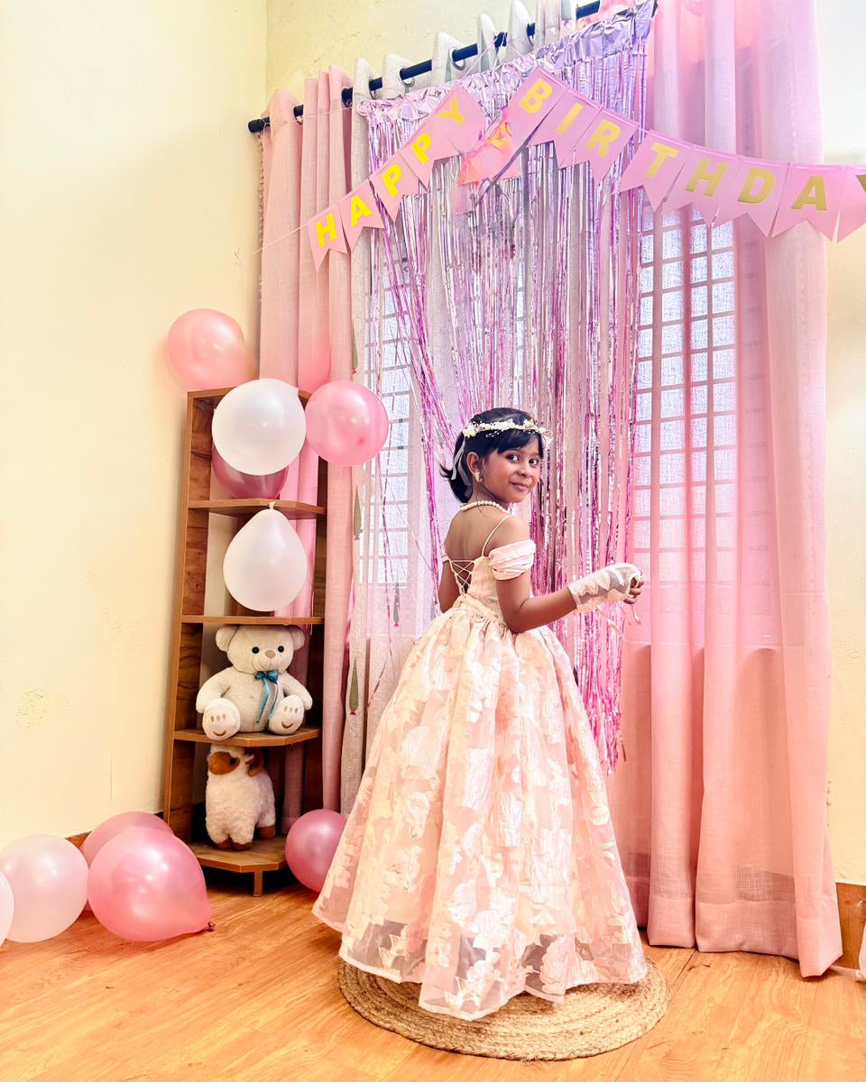Pink Turkish Organza Birthday Dress