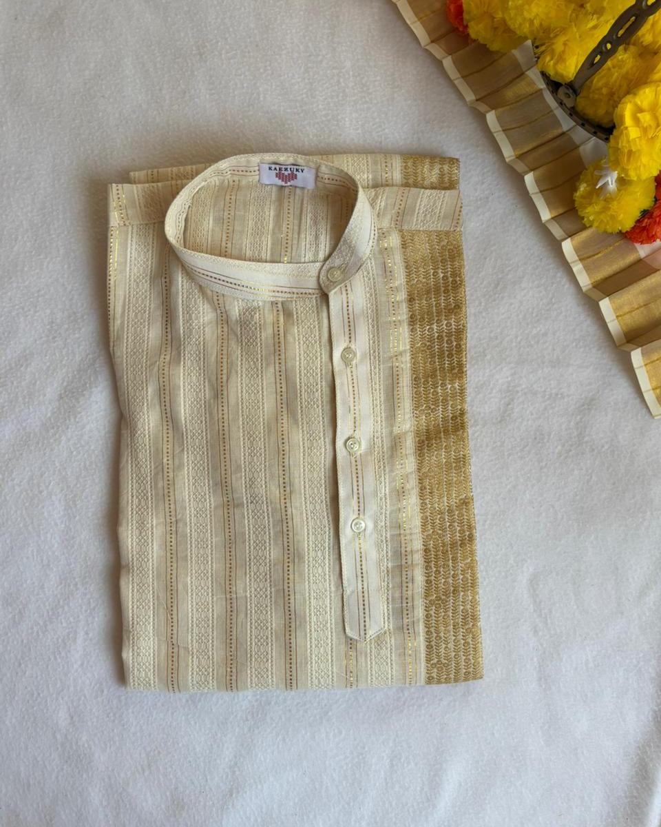 Men's Golden Kurta