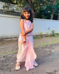 Pink Draped Kids Co-ord Set