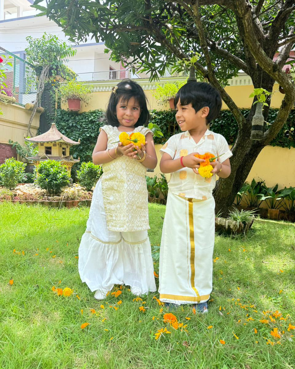 Sharara Shirt Siblings Twinning Set