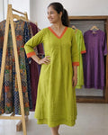 Green Lace Detailed Dress