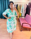 Green Floral Printed Dress
