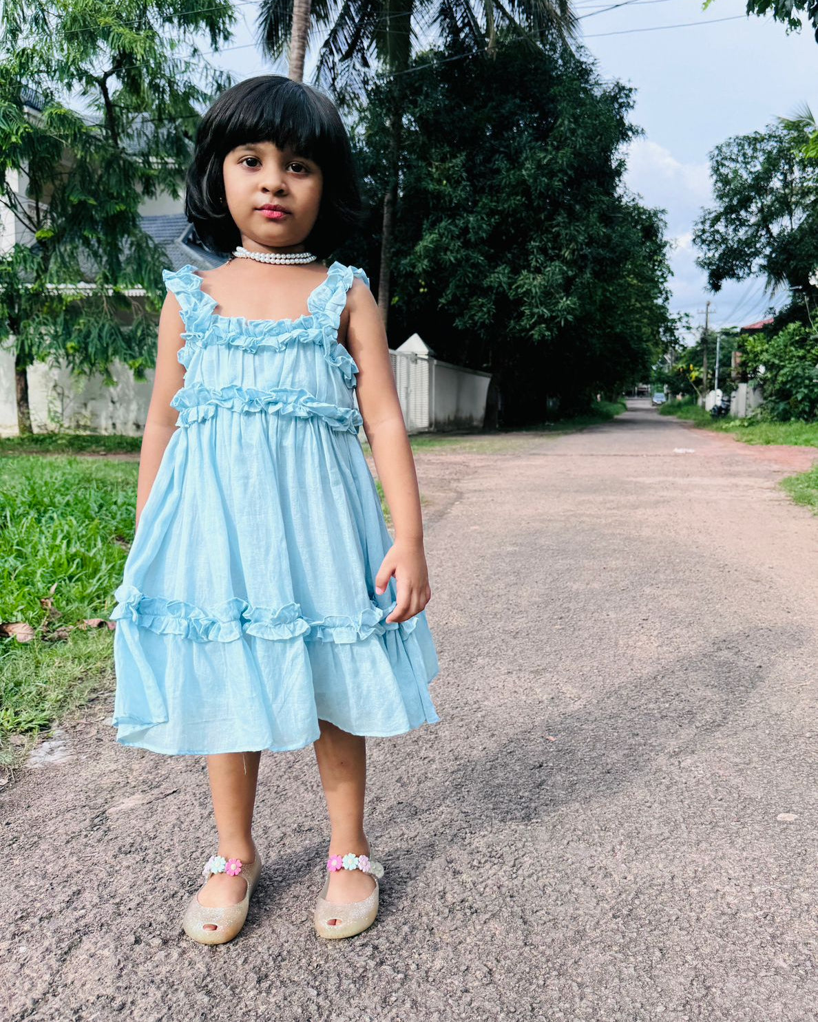 Comfy Blue Baby Dress