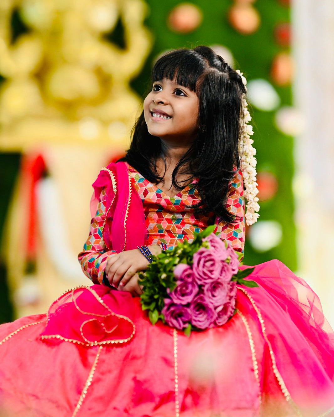 Multicolour Lehenga Set