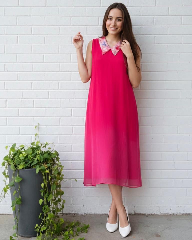 Floral Collar Dress