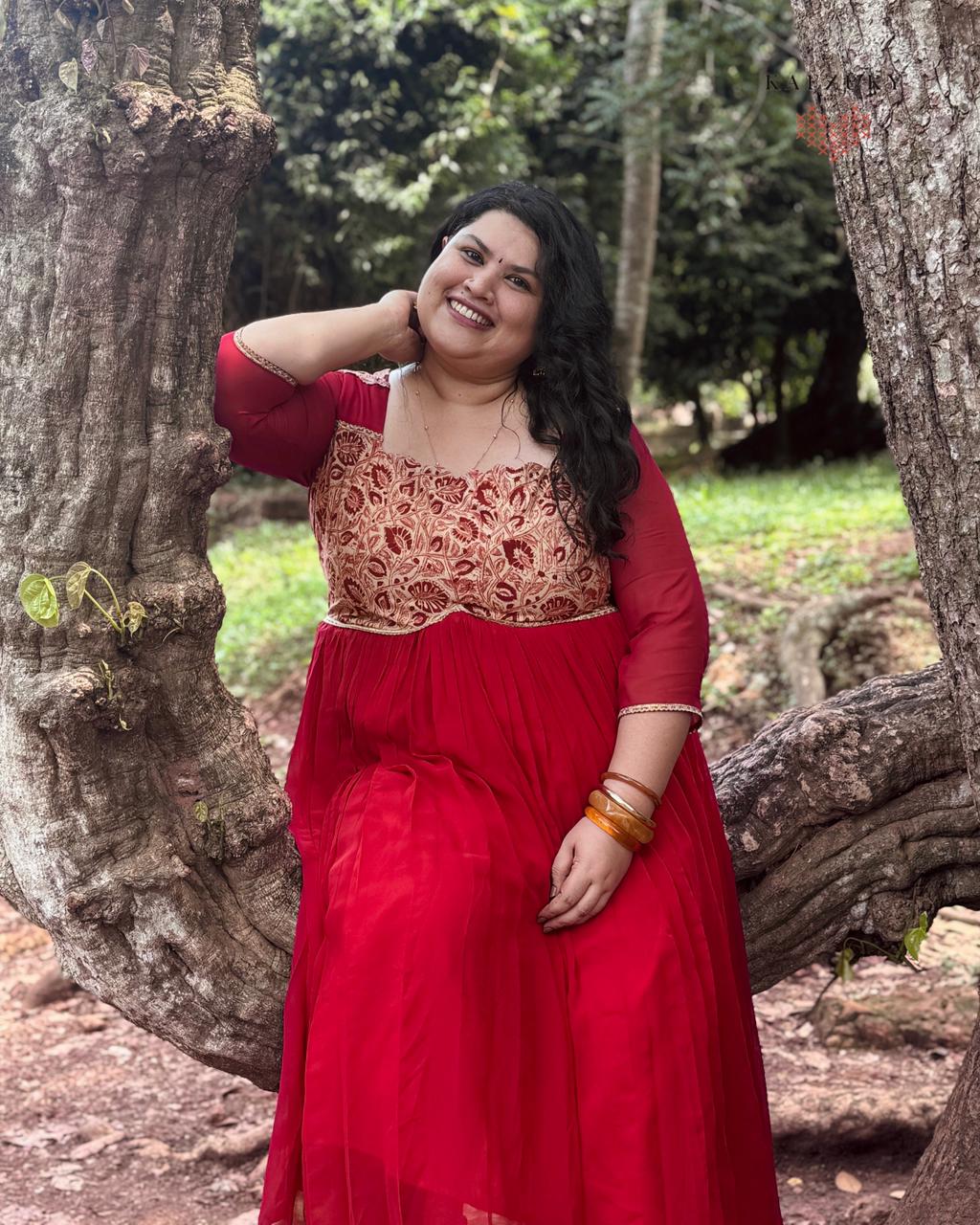Ruhani Kalamkari Anarkali