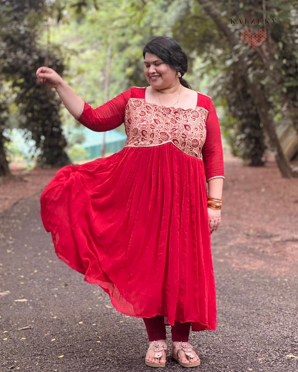 Ruhani Kalamkari Anarkali